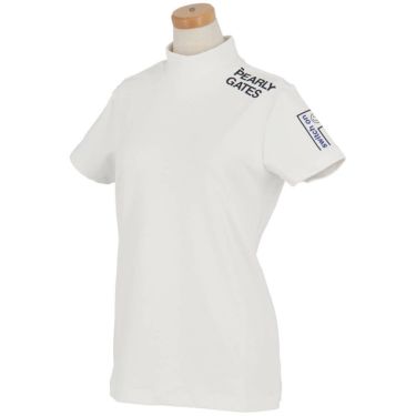 パーリーゲイツ PEARLY GATES　レディース ロゴプリント ストレッチ 半袖 ハイネック シャツ 055-5167302　2025年モデル 詳細4