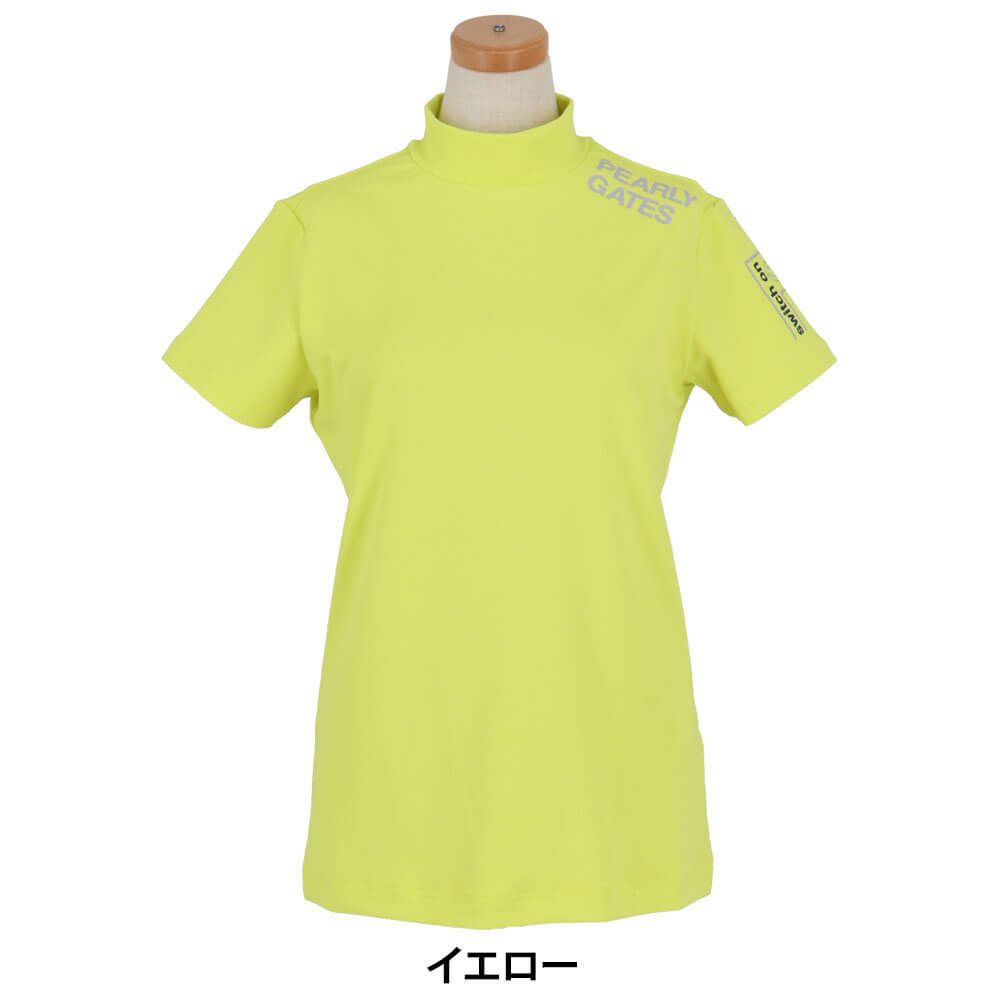 パーリーゲイツ PEARLY GATES　レディース ロゴプリント ストレッチ 半袖 ハイネック シャツ 055-5167302　2025年モデル 詳細6