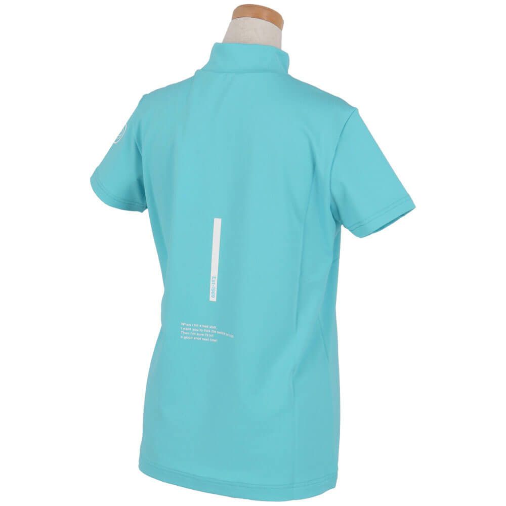 パーリーゲイツ PEARLY GATES　レディース ロゴプリント ストレッチ 半袖 ハイネック シャツ 055-5167302　2025年モデル 詳細10