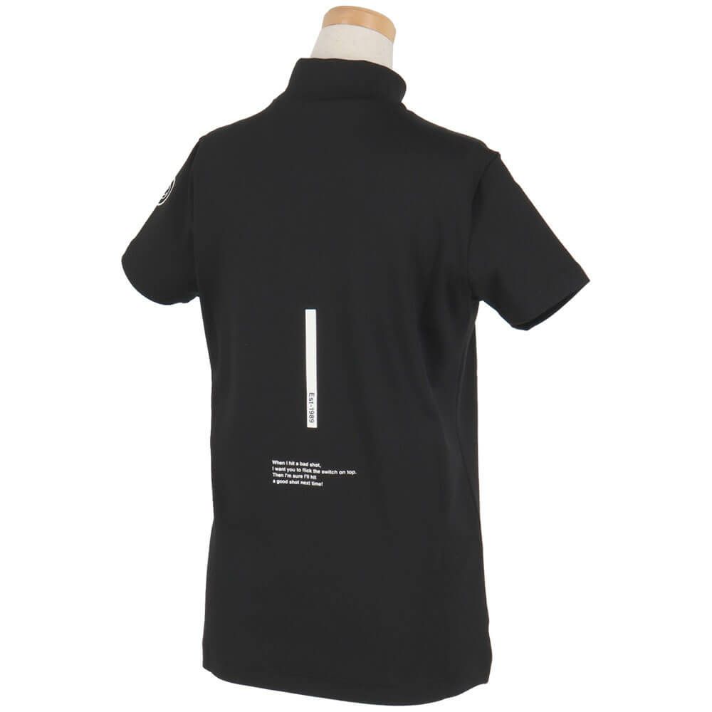 パーリーゲイツ PEARLY GATES　レディース ロゴプリント ストレッチ 半袖 ハイネック シャツ 055-5167302　2025年モデル 詳細13