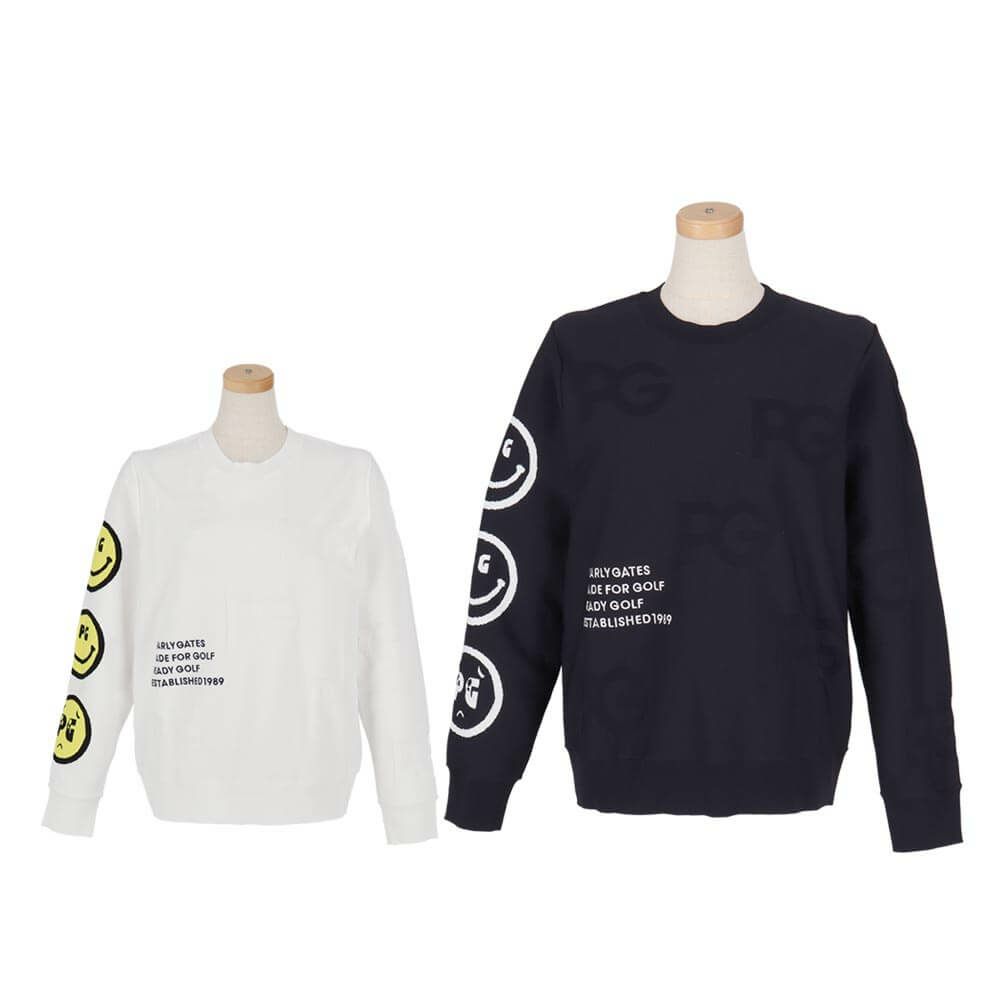 パーリーゲイツ PEARLY GATES　レディース 天竺 長袖 クルーネック セーター 055-5170304　2025年モデル