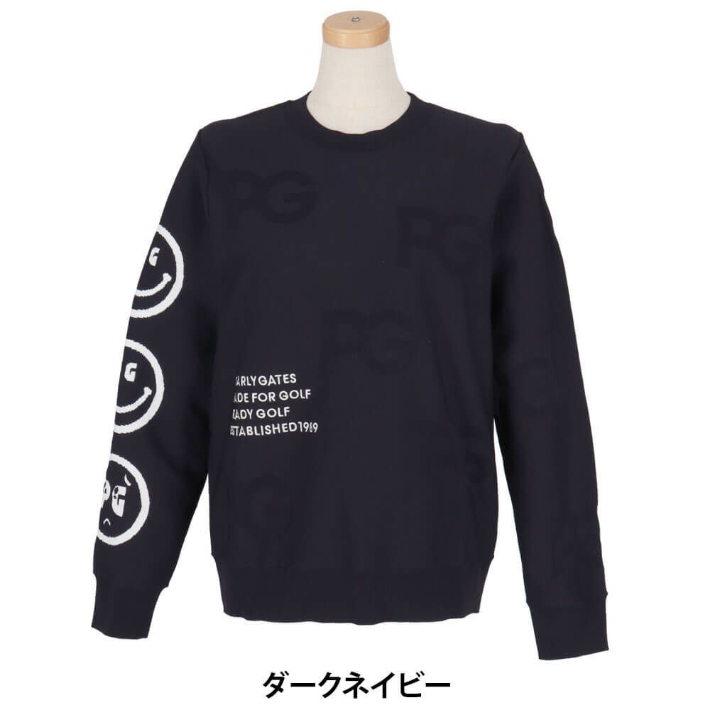パーリーゲイツ PEARLY GATES　レディース 天竺 長袖 クルーネック セーター 055-5170304　2025年モデル 詳細6