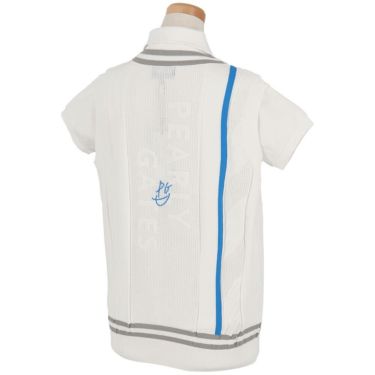 パーリーゲイツ PEARLY GATES　レディース ケーブル編み 配色ライン Vネック ニット ベスト 055-5173202　2025年モデル 詳細2