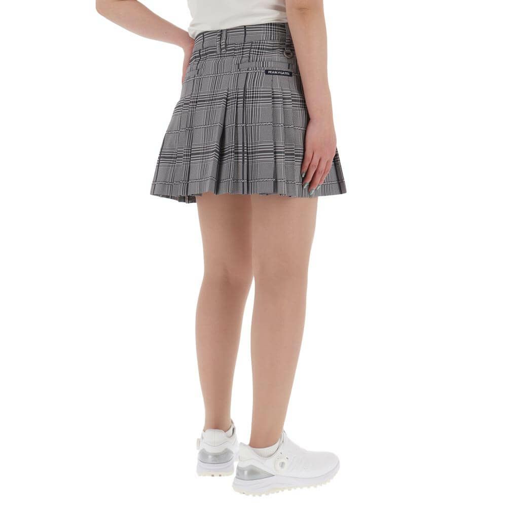 パーリーゲイツ PEARLY GATES　レディース チェック柄 ロゴジャガード 裾プリーツ スカート 055-5134204　2025年モデル 詳細6