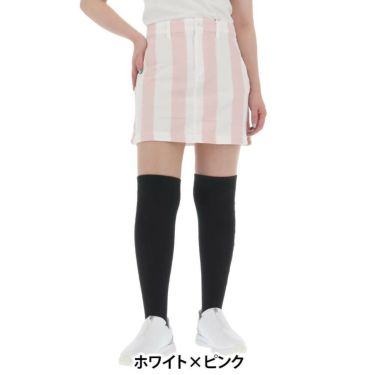 パーリーゲイツ PEARLY GATES　レディース 鹿の子 ストライプ スカート 055-5134314　2025年モデル 詳細2