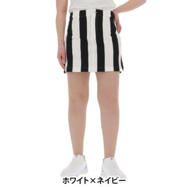 パーリーゲイツ PEARLY GATES　レディース 鹿の子 ストライプ スカート 055-5134314　2025年モデル 詳細5