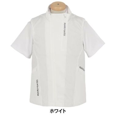 パーリーゲイツ PEARLY GATES　メンズ ロゴプリント ストレッチ フルジップベスト 053-5158301　2025年モデル 詳細2