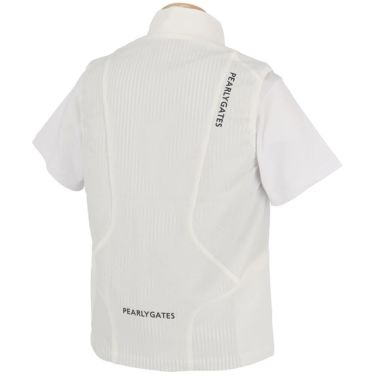 パーリーゲイツ PEARLY GATES　メンズ ロゴプリント ストレッチ フルジップベスト 053-5158301　2025年モデル 詳細3