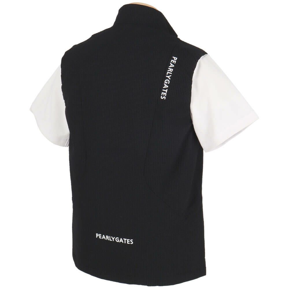 パーリーゲイツ PEARLY GATES　メンズ ロゴプリント ストレッチ フルジップベスト 053-5158301　2025年モデル 詳細6