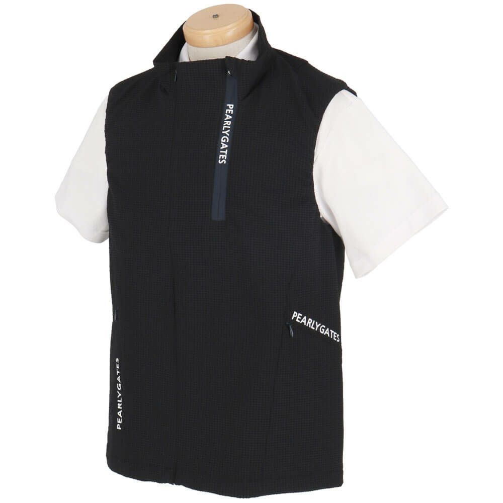 パーリーゲイツ PEARLY GATES　メンズ ロゴプリント ストレッチ フルジップベスト 053-5158301　2025年モデル 詳細7