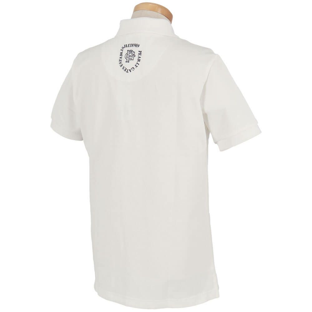 パーリーゲイツ PEARLY GATES　メンズ 鹿の子 ロゴデザイン 半袖 ポロシャツ 053-5160201　2025年モデル 詳細3