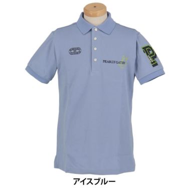 パーリーゲイツ PEARLY GATES　メンズ 鹿の子 ロゴデザイン 半袖 ポロシャツ 053-5160201　2025年モデル 詳細5