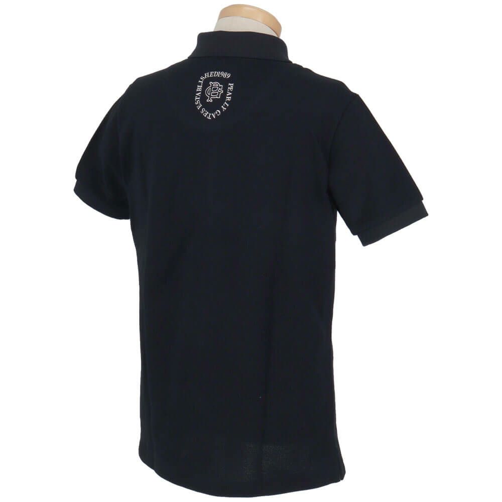 パーリーゲイツ PEARLY GATES　メンズ 鹿の子 ロゴデザイン 半袖 ポロシャツ 053-5160201　2025年モデル 詳細9