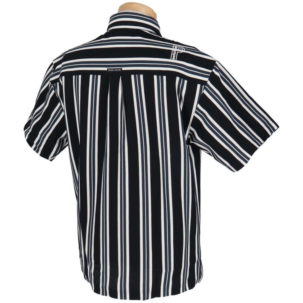 パーリーゲイツ PEARLY GATES　メンズ ストライプ柄 ストレッチ 半袖 ポロシャツ 053-5160307　2025年モデル 詳細3