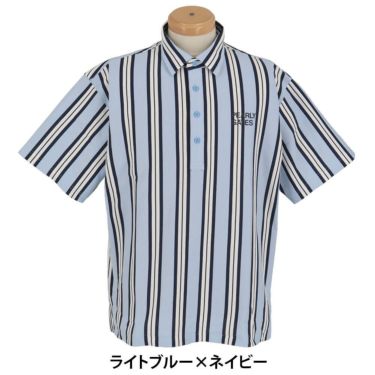 パーリーゲイツ PEARLY GATES　メンズ ストライプ柄 ストレッチ 半袖 ポロシャツ 053-5160307　2025年モデル 詳細5