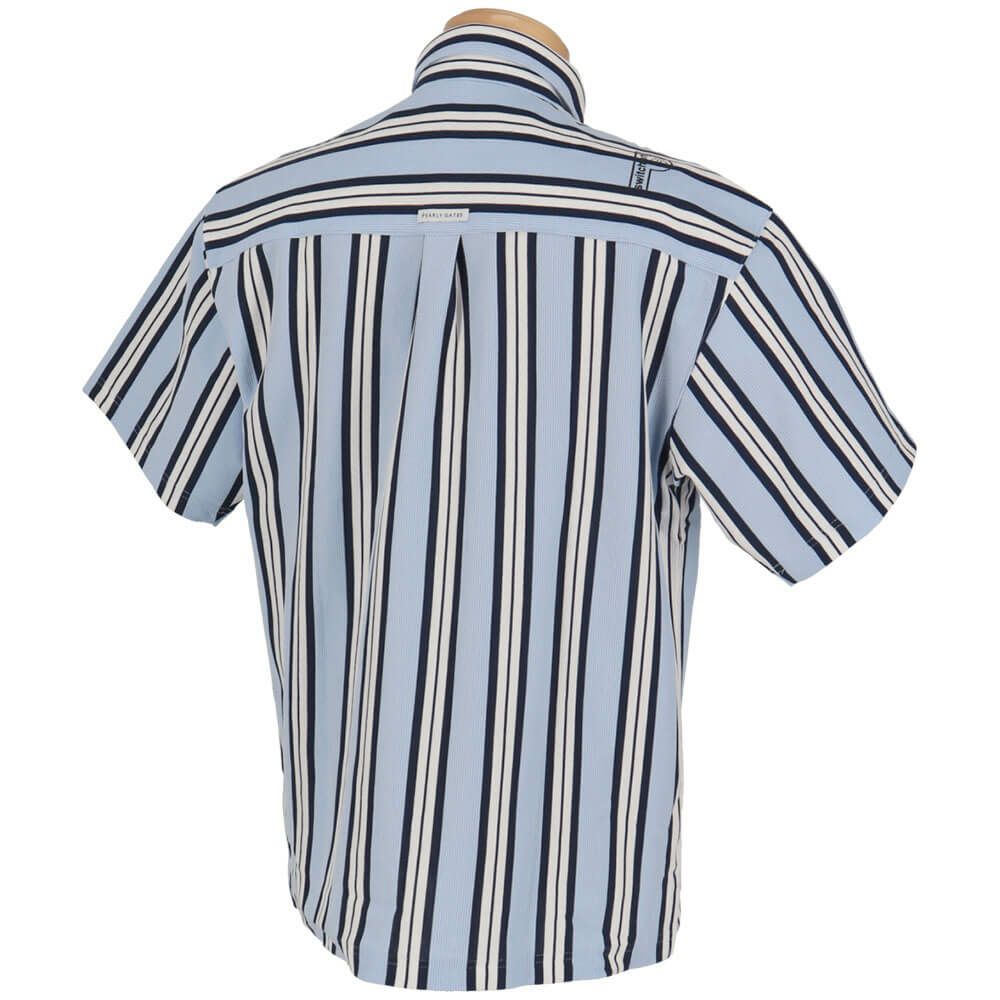 パーリーゲイツ PEARLY GATES　メンズ ストライプ柄 ストレッチ 半袖 ポロシャツ 053-5160307　2025年モデル 詳細6