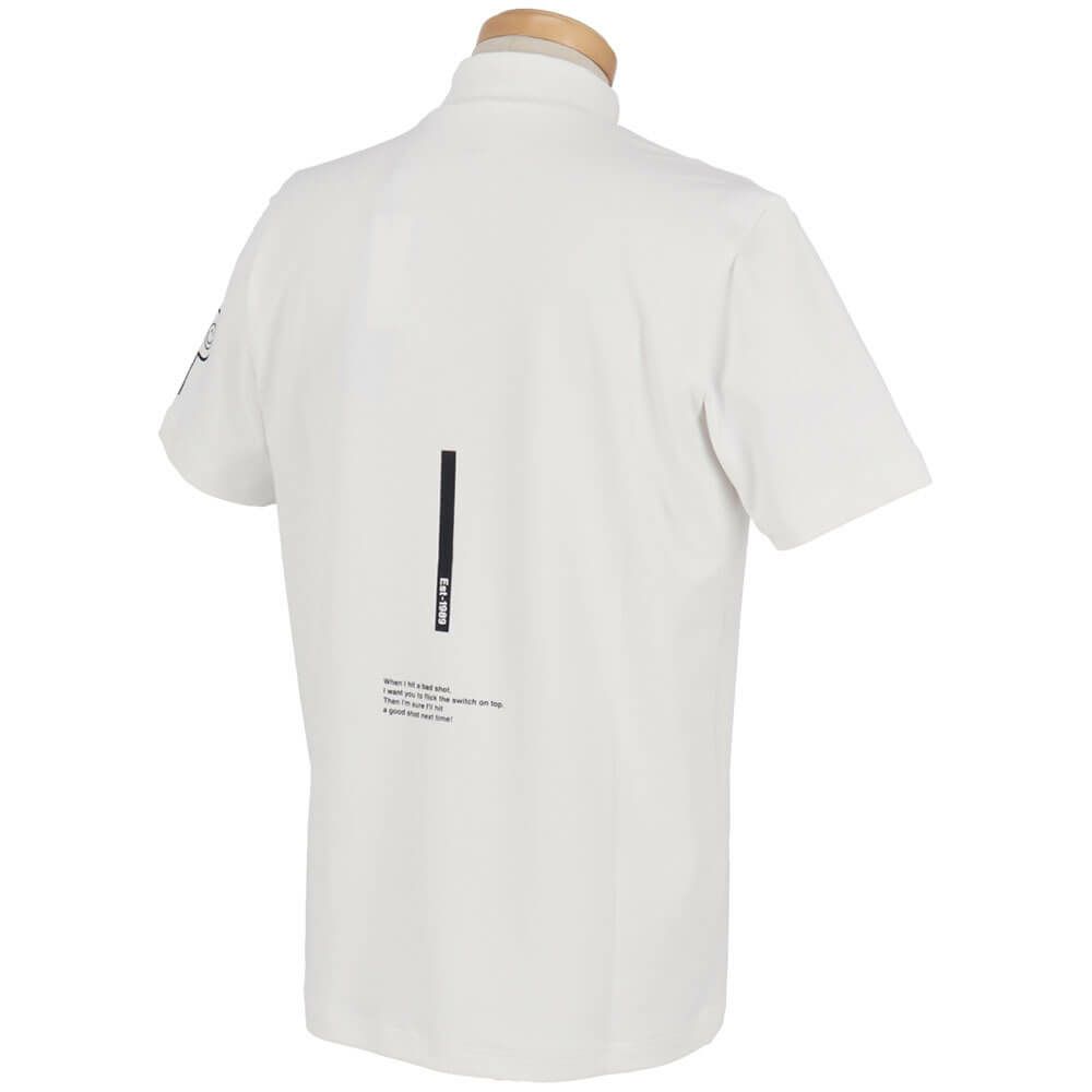 パーリーゲイツ PEARLY GATES　メンズ ロゴプリント 半袖 ハイネック シャツ 053-5167301　2025年モデル 詳細3