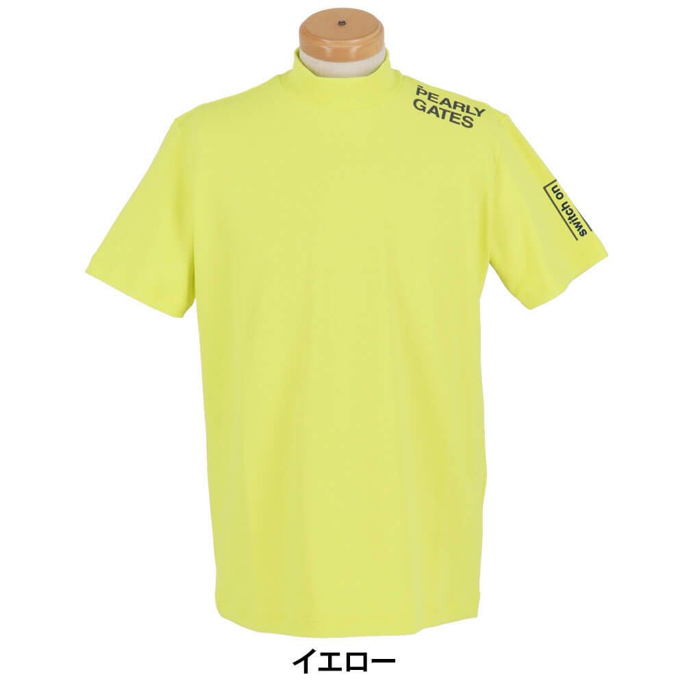 パーリーゲイツ PEARLY GATES　メンズ ロゴプリント 半袖 ハイネック シャツ 053-5167301　2025年モデル 詳細6