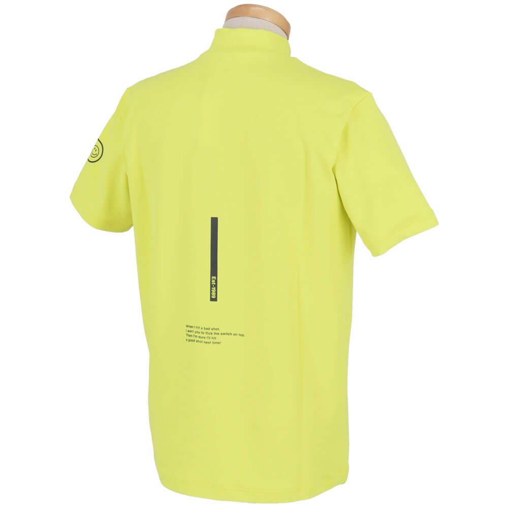 パーリーゲイツ PEARLY GATES　メンズ ロゴプリント 半袖 ハイネック シャツ 053-5167301　2025年モデル 詳細7