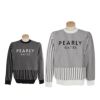 パーリーゲイツ PEARLY GATES　メンズ ストライプ柄 長袖 クルーネック セーター 053-5170301　2025年モデル