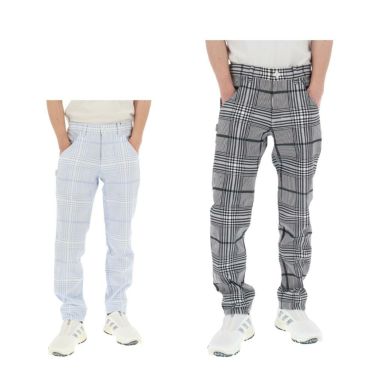 パーリーゲイツ PEARLY GATES　メンズ TEXBRID ヘリンボンジャガードチェック柄 ロングパンツ 053-5131205　2025年モデル