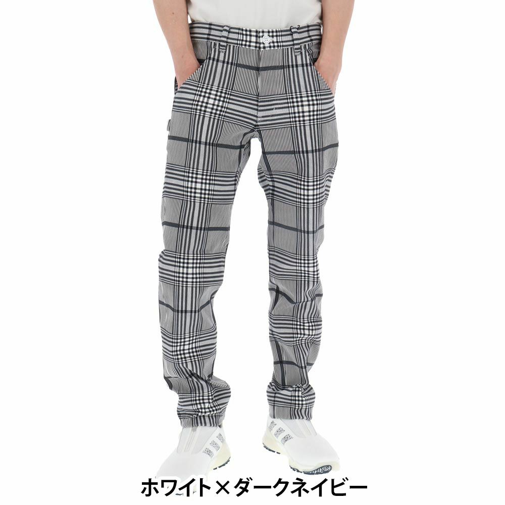 パーリーゲイツ PEARLY GATES　メンズ TEXBRID ヘリンボンジャガードチェック柄 ロングパンツ 053-5131205　2025年モデル 詳細1
