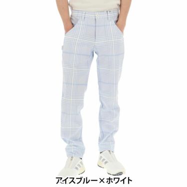 パーリーゲイツ PEARLY GATES　メンズ TEXBRID ヘリンボンジャガードチェック柄 ロングパンツ 053-5131205　2025年モデル 詳細4