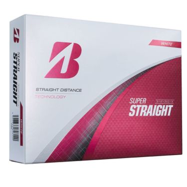 ブリヂストン　スーパーストレート 2025年モデル　ゴルフボール 1ダース（12球入り） ホワイト 詳細1