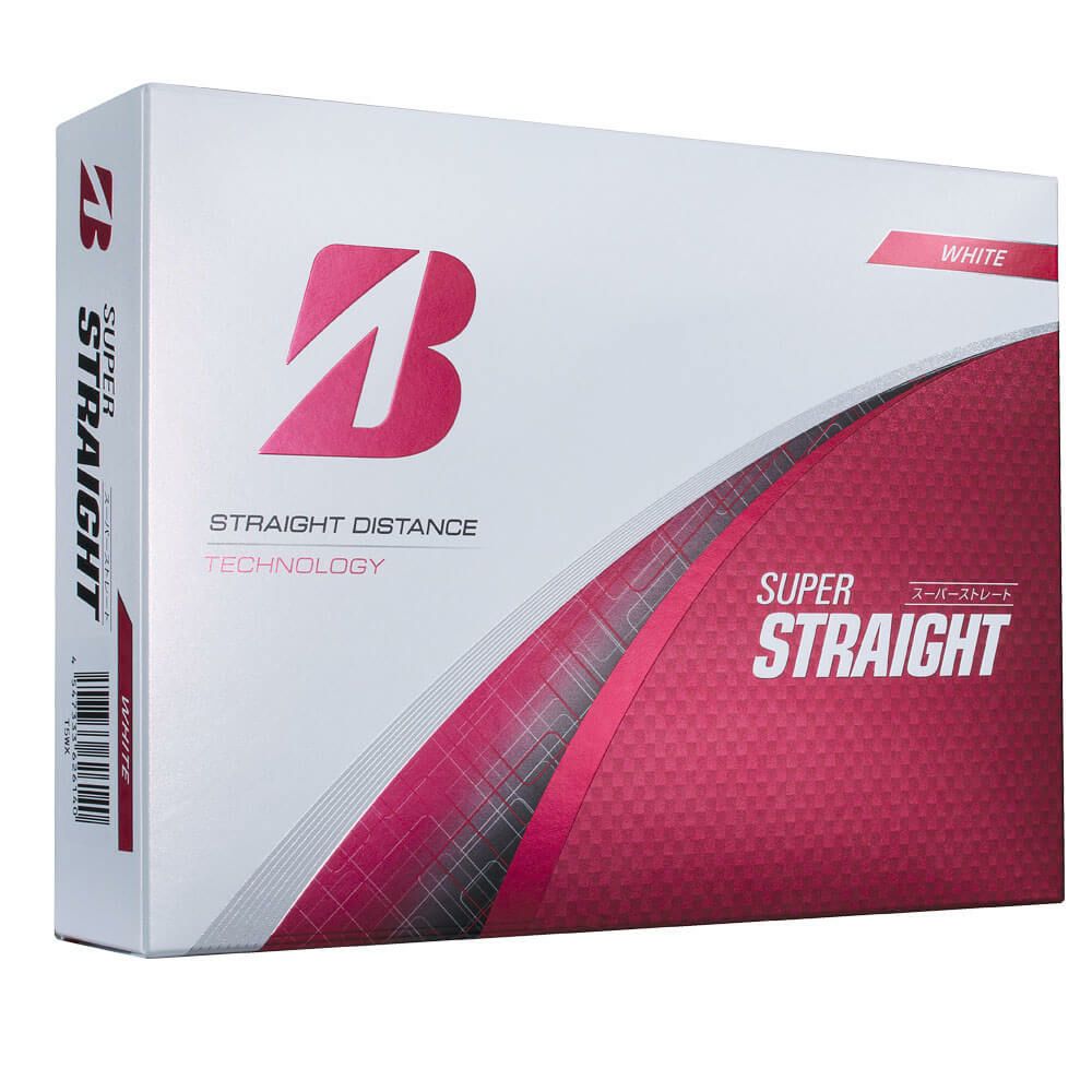 ブリヂストン　スーパーストレート 2025年モデル　ゴルフボール 1ダース（12球入り） ホワイト 詳細1