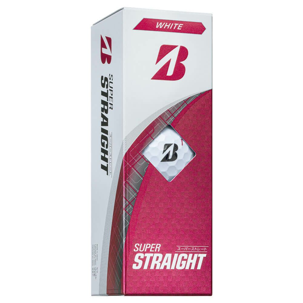 ブリヂストン　スーパーストレート 2025年モデル　ゴルフボール 1ダース（12球入り） ホワイト 詳細1