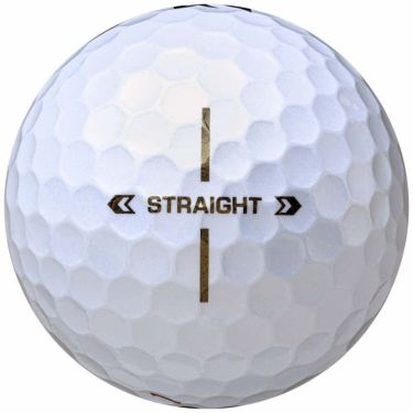 ブリヂストン　スーパーストレート 2025年モデル　ゴルフボール 1ダース（12球入り） パールホワイト 詳細1