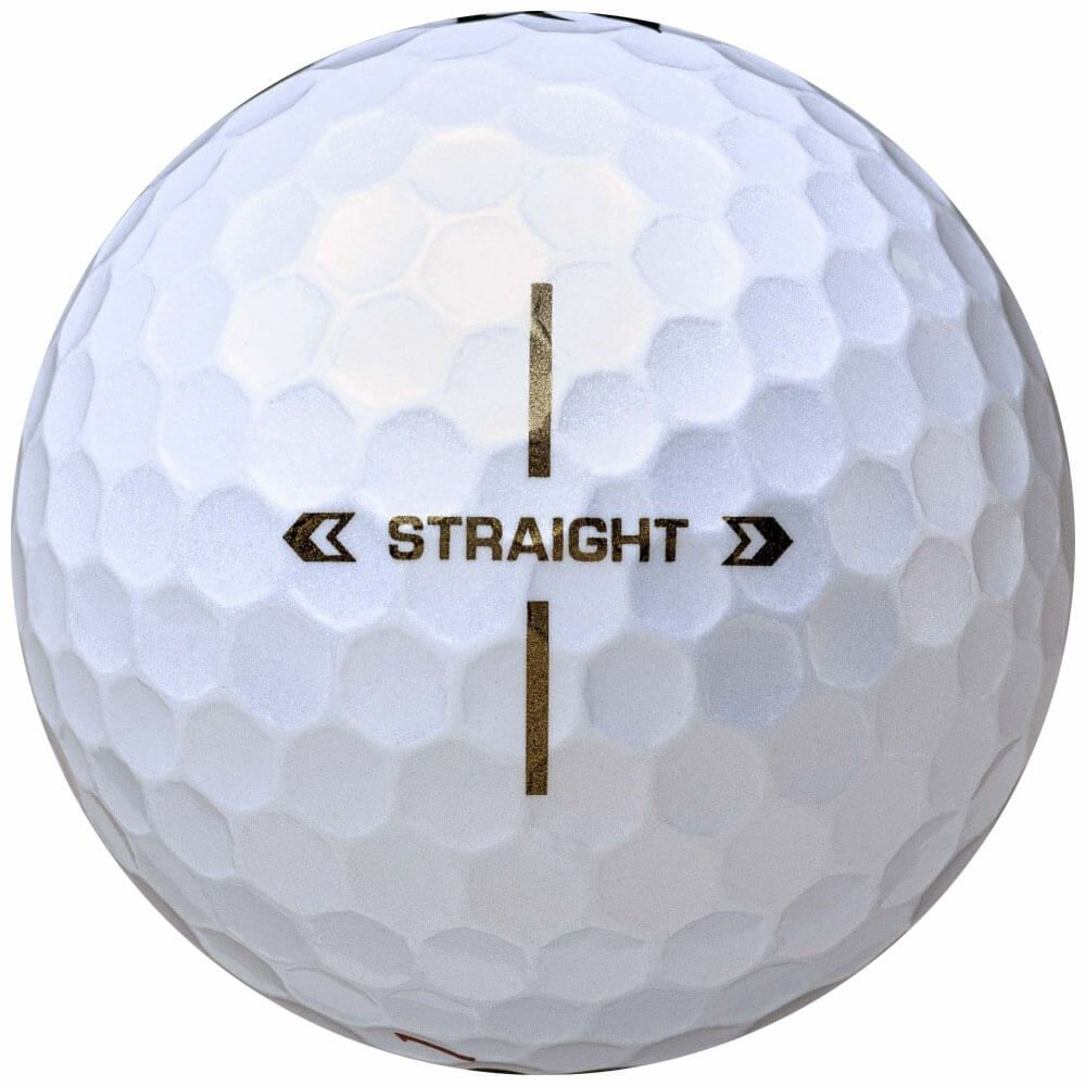 ブリヂストン　スーパーストレート 2025年モデル　ゴルフボール 1ダース（12球入り） パールホワイト 詳細1