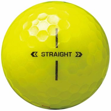 ブリヂストン　スーパーストレート 2025年モデル　ゴルフボール 1ダース（12球入り） イエロー 詳細1