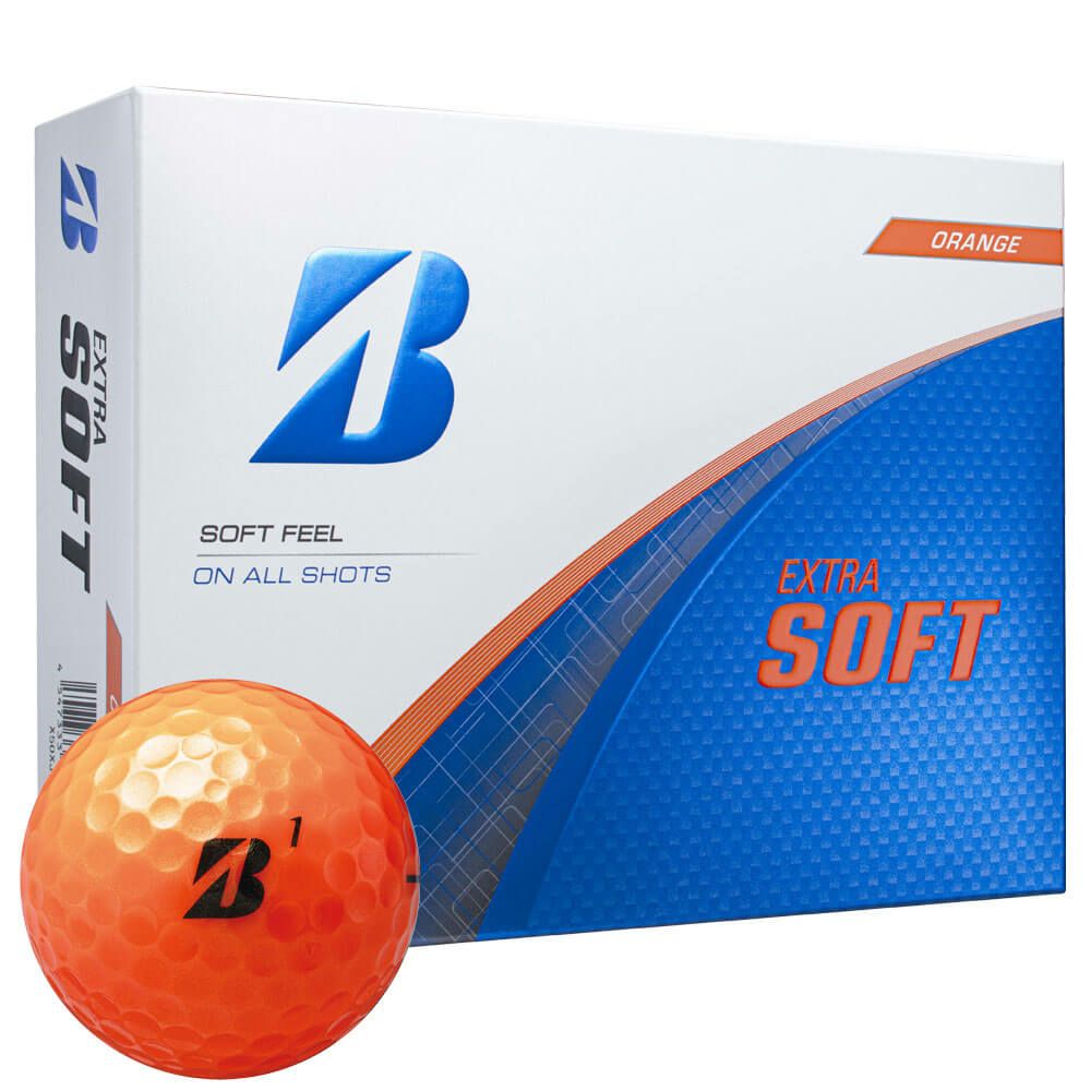 ブリヂストン　エクストラソフト 2025年モデル　ゴルフボール 1ダース（12球入り）　オレンジ 詳細1