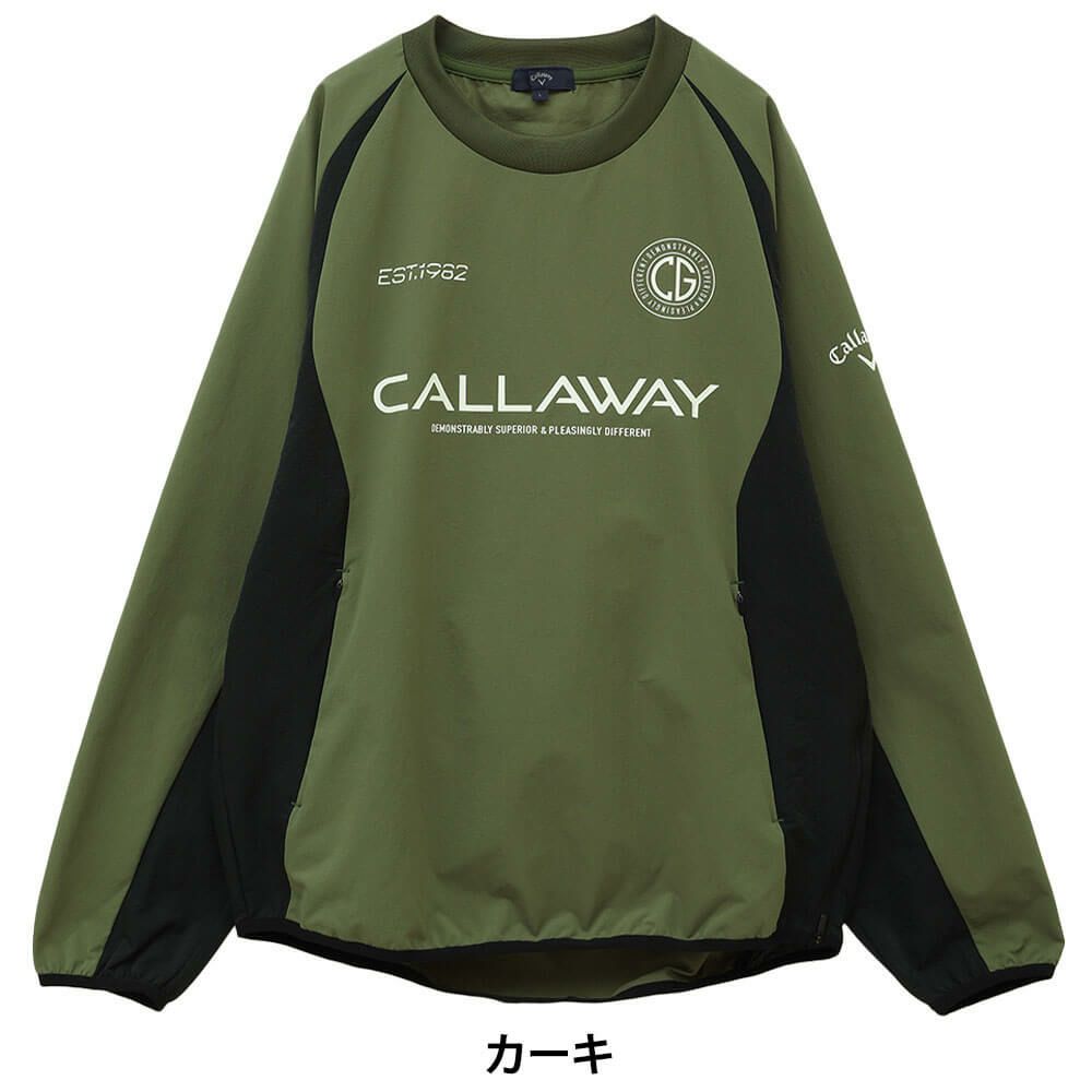 キャロウェイ Callaway　メンズ 8WAY ストレッチ クルーネック 長袖 ブルゾン C25115101　2025年モデル 詳細1