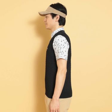 キャロウェイ Callaway　メンズ ヘリンボーン Vネック ニット ベスト C25119100　2025年モデル 詳細1