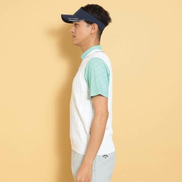 キャロウェイ Callaway　メンズ ヘリンボーン Vネック ニット ベスト C25119100　2025年モデル 詳細1