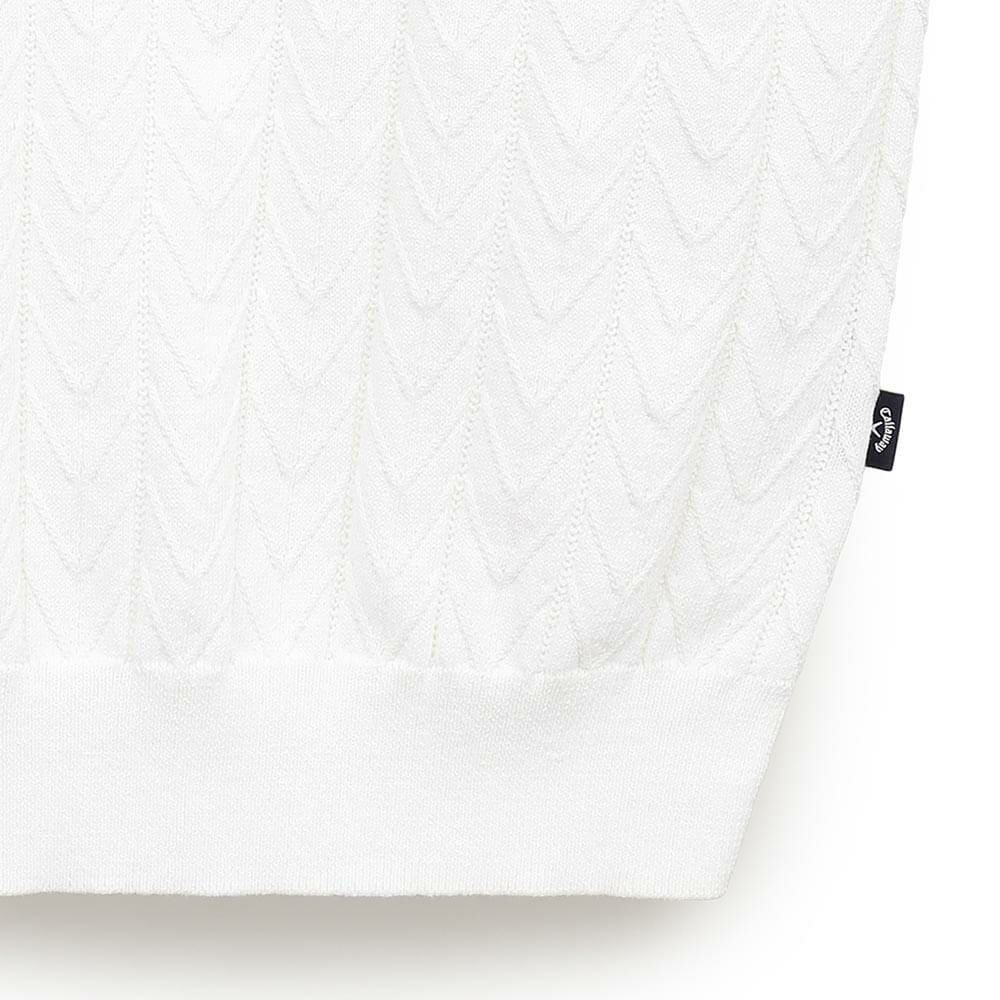 キャロウェイ Callaway　メンズ ヘリンボーン Vネック ニット ベスト C25119100　2025年モデル 詳細1