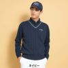 キャロウェイ Callaway　メンズ ヘリンボーン Vネック ニット ベスト C25119100　2025年モデル 詳細1