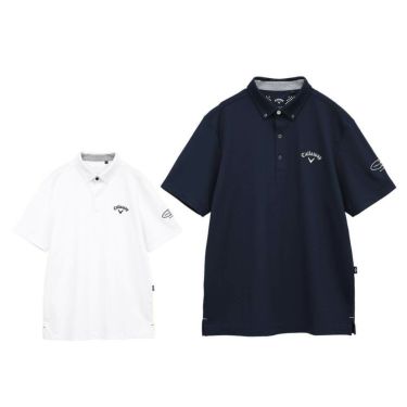 キャロウェイ Callaway　メンズ 鹿の子 半袖 ポロシャツ C25134100　2025年モデル 詳細1