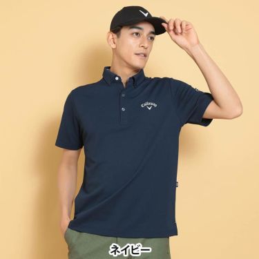 キャロウェイ Callaway　メンズ 鹿の子 半袖 ポロシャツ C25134100　2025年モデル 詳細1