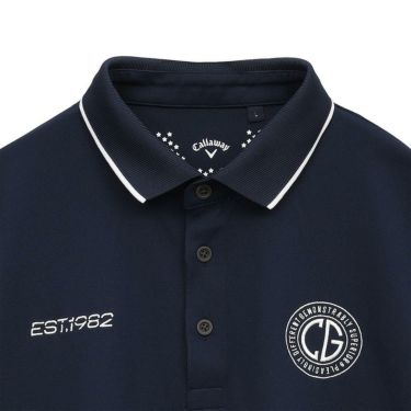 キャロウェイ Callaway　メンズ ロゴデザイン 半袖 ポロシャツ C25134101　2025年モデル 詳細1