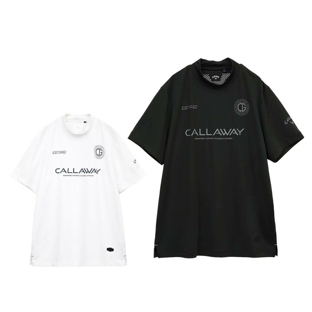 キャロウェイ Callaway　メンズ ストレッチスムース 半袖 モックネックシャツ C25134105　2025年モデル 詳細1