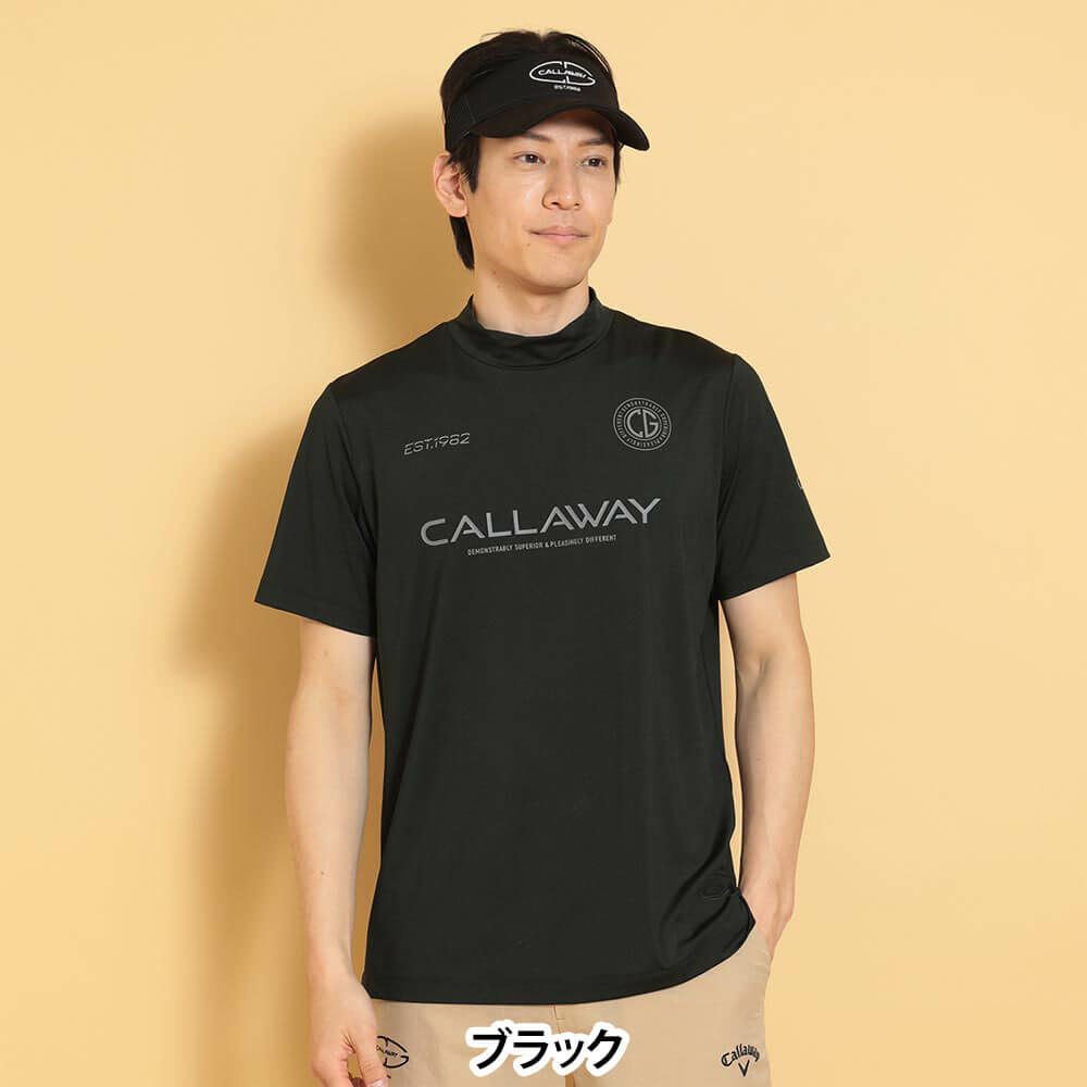 キャロウェイ Callaway　メンズ ストレッチスムース 半袖 モックネックシャツ C25134105　2025年モデル 詳細1