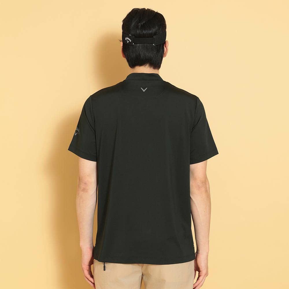 キャロウェイ Callaway　メンズ ストレッチスムース 半袖 モックネックシャツ C25134105　2025年モデル 詳細1