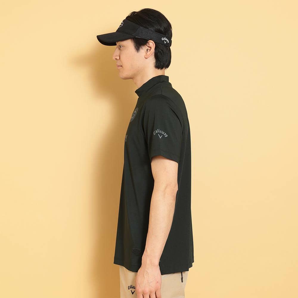キャロウェイ Callaway　メンズ ストレッチスムース 半袖 モックネックシャツ C25134105　2025年モデル 詳細1