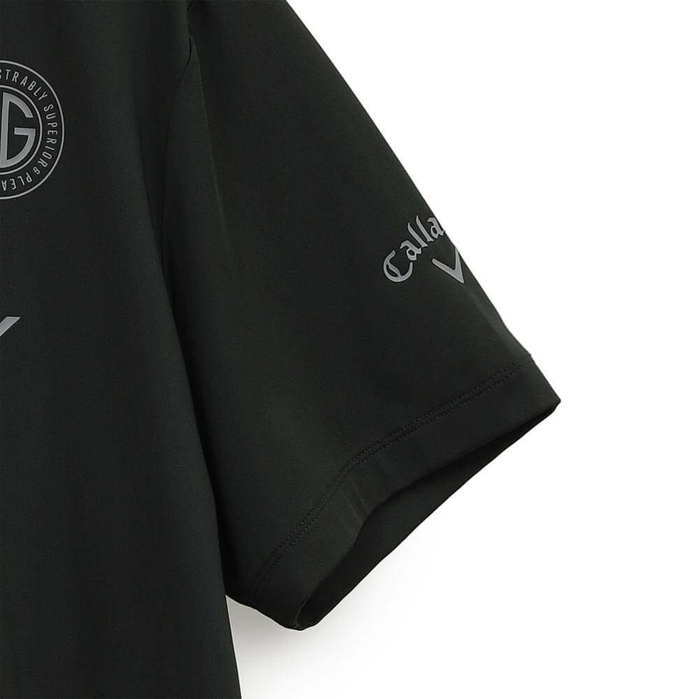 キャロウェイ Callaway　メンズ ストレッチスムース 半袖 モックネックシャツ C25134105　2025年モデル 詳細1