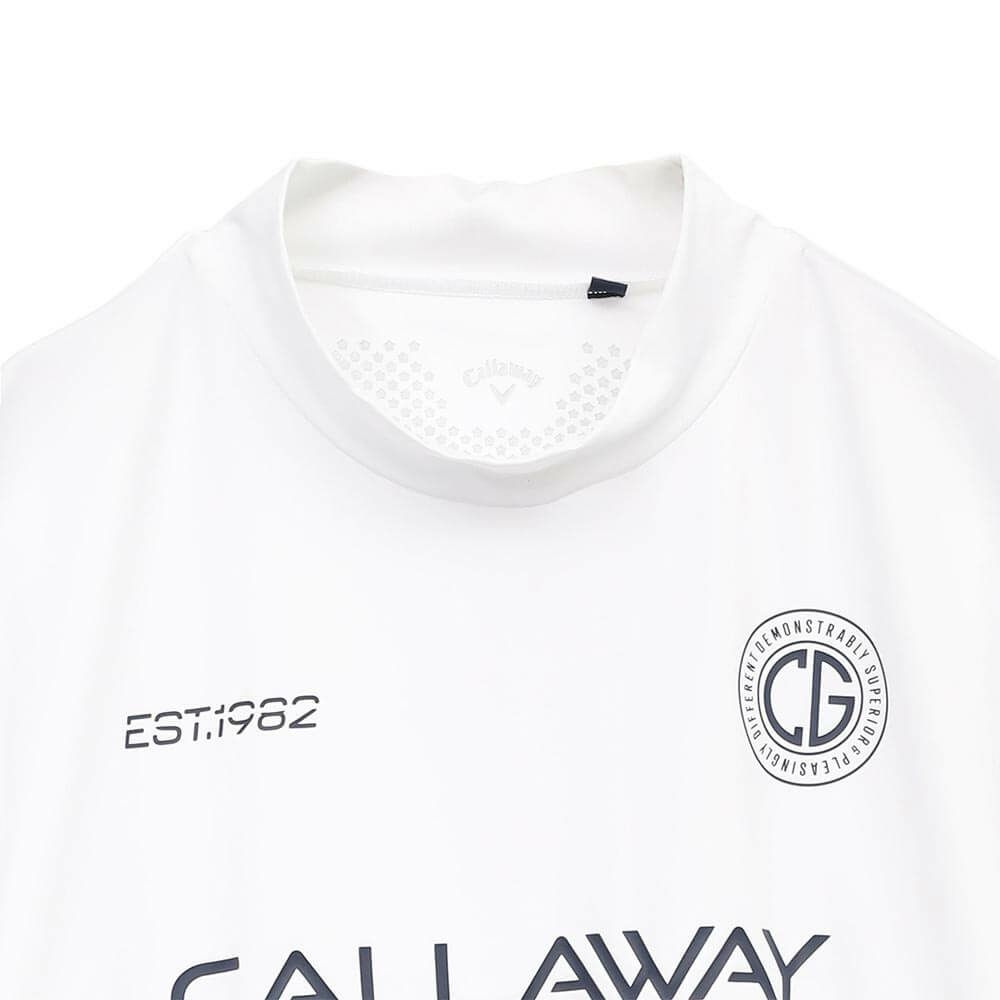 キャロウェイ Callaway　メンズ ストレッチスムース 半袖 モックネックシャツ C25134105　2025年モデル 詳細1