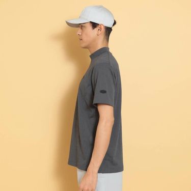 キャロウェイ Callaway　メンズ 幾何学 ロゴジャカード 半袖 モックネックシャツ C25134106　2025年モデル 詳細1