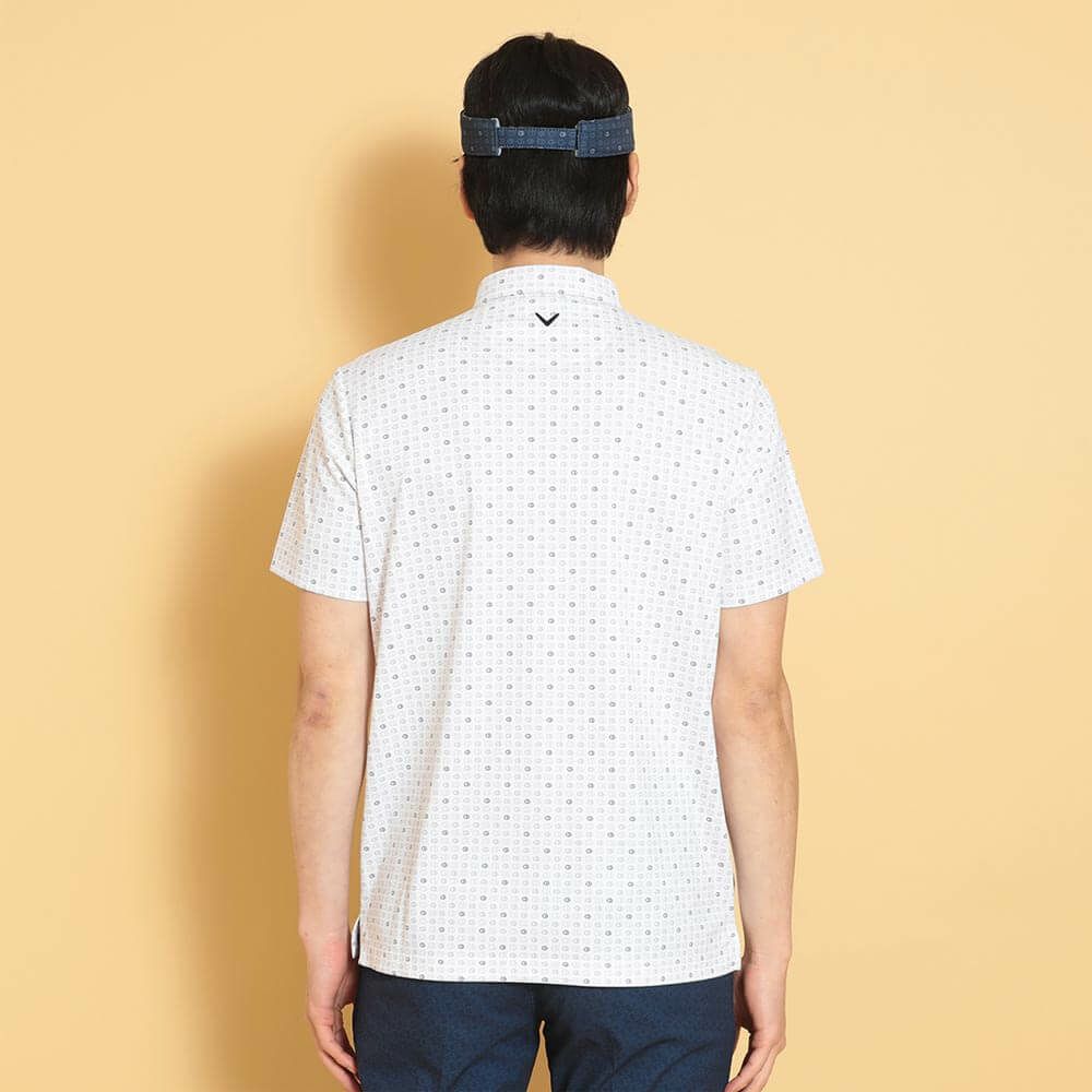 キャロウェイ Callaway　メンズ モノグラムプリント 半袖 ポロシャツ C25134110　2025年モデル 詳細1